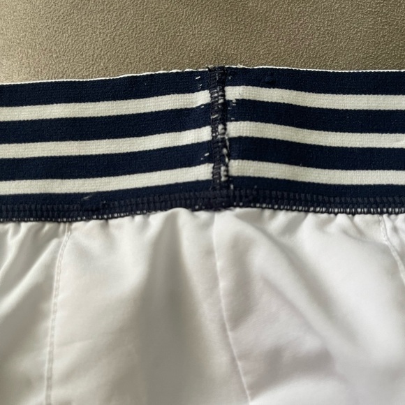 Kyodan Golf Skort White Pleated Elastic Navy Striped Waistband Stretch Small - Picture 4 of 8